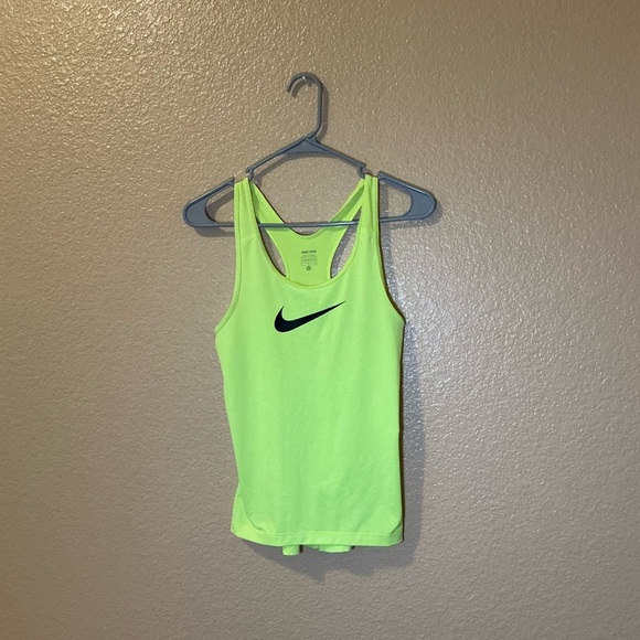 Nike Lime Green Athletic Tank - Picture 1 of 2